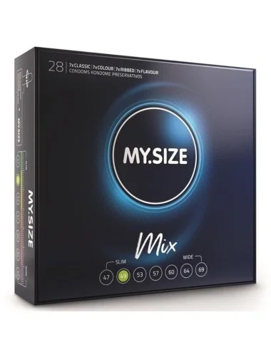 MY SIZE MIX CONDOMS 49 MM 28 UNITS