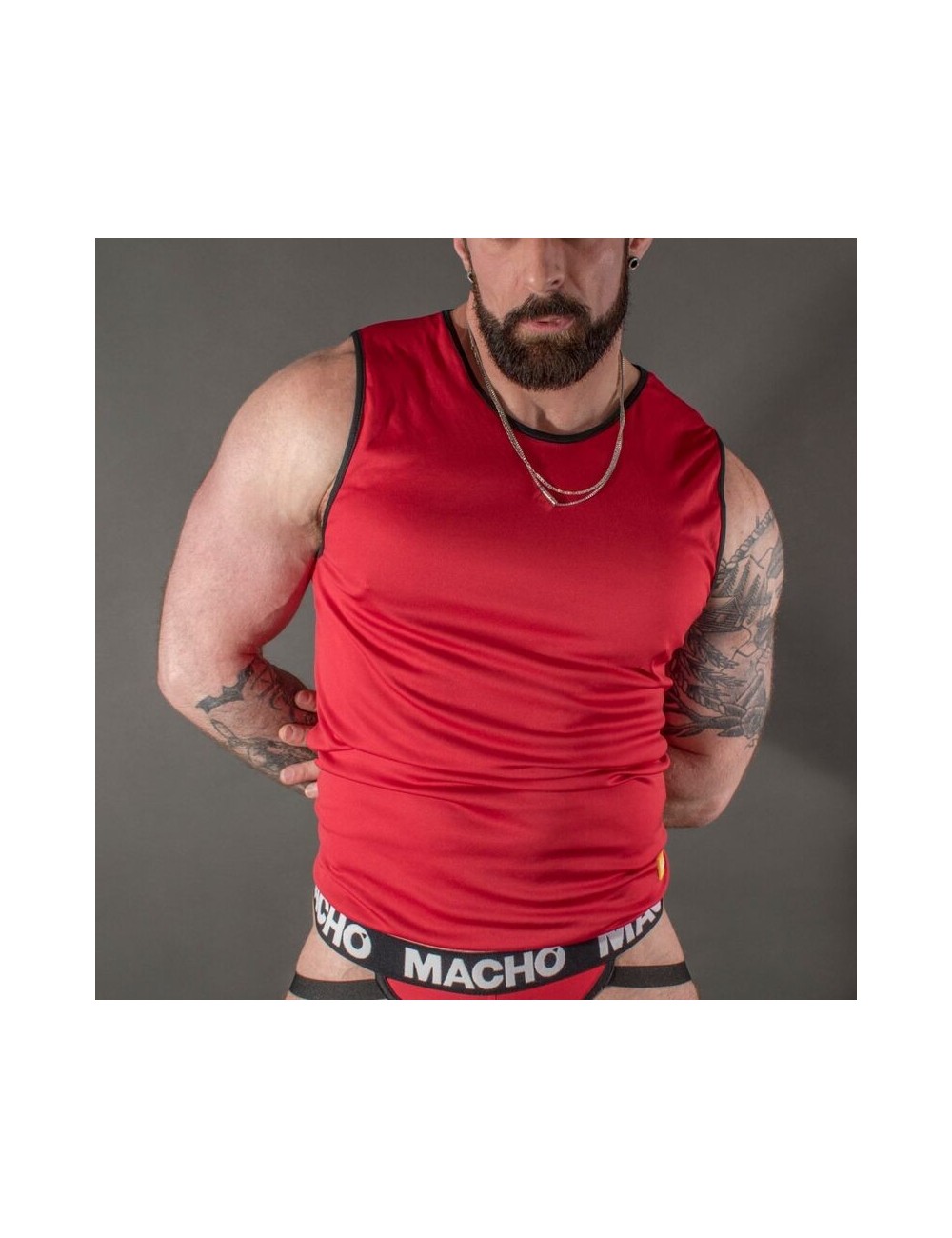 MACHO RED T-SHIRT L/XL MACHO RED T-SHIRT L/XL