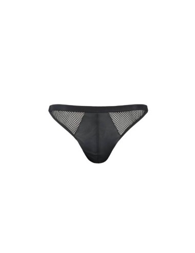 PASSION 034 SLIP OPEN LUKE BLACK L/XL
