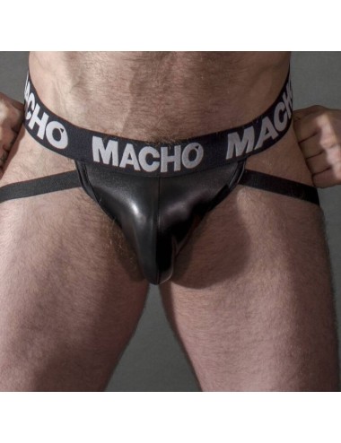 MACHO - MX25NC JOCK BLACK LEATHER  S