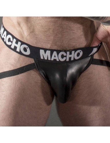 MACHO - MX25NC JOCK BLACK LEATHER  S