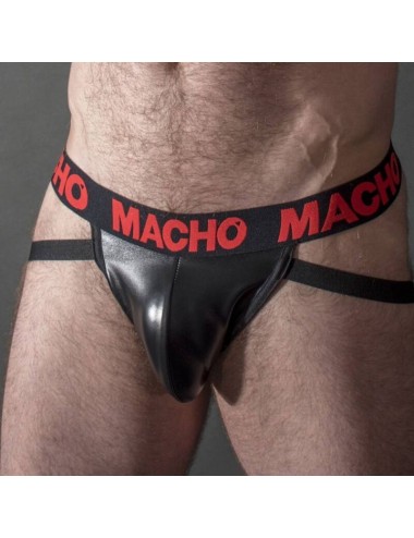 MACHO - MX25RC JOCK RED LEATHER L