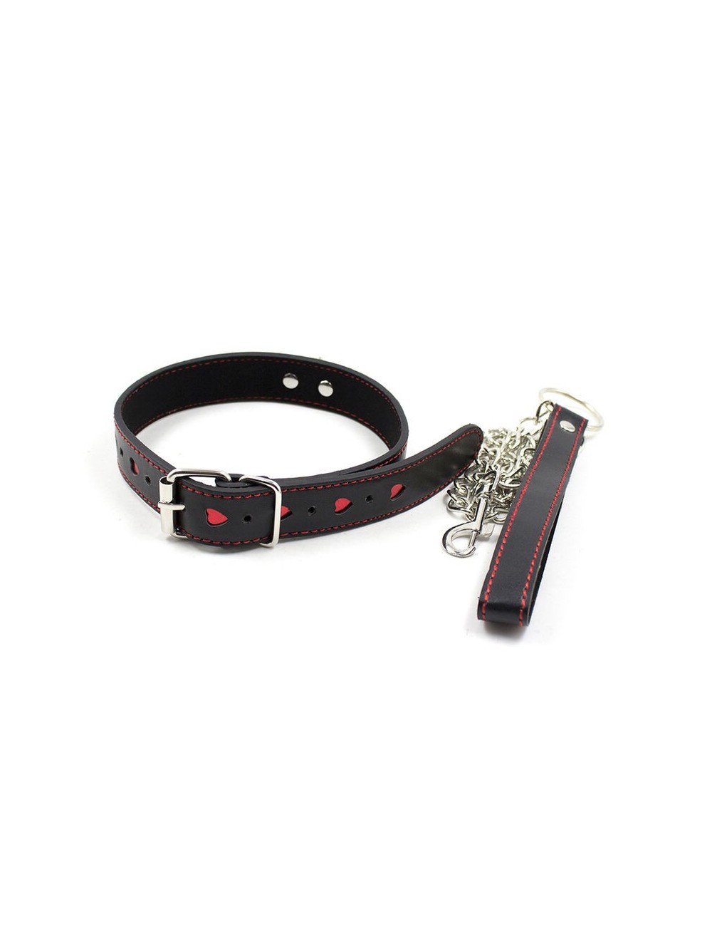 OHMAMA FETISH HEART INLAY NECK COLLAR OHMAMA FETISH HEART INLAY NECK COLLAR