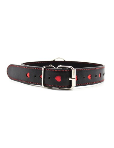 OHMAMA FETISH HEART INLAY NECK COLLAR