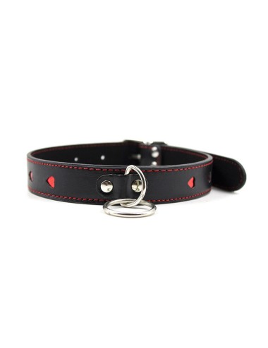 OHMAMA FETISH HEART INLAY NECK COLLAR