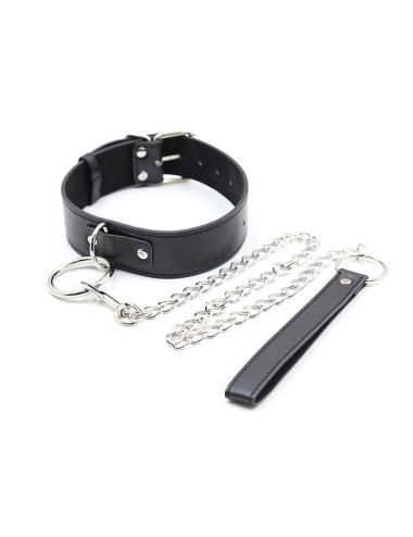 OHMAMA FETISH NECK COLLAR AND CHAIN