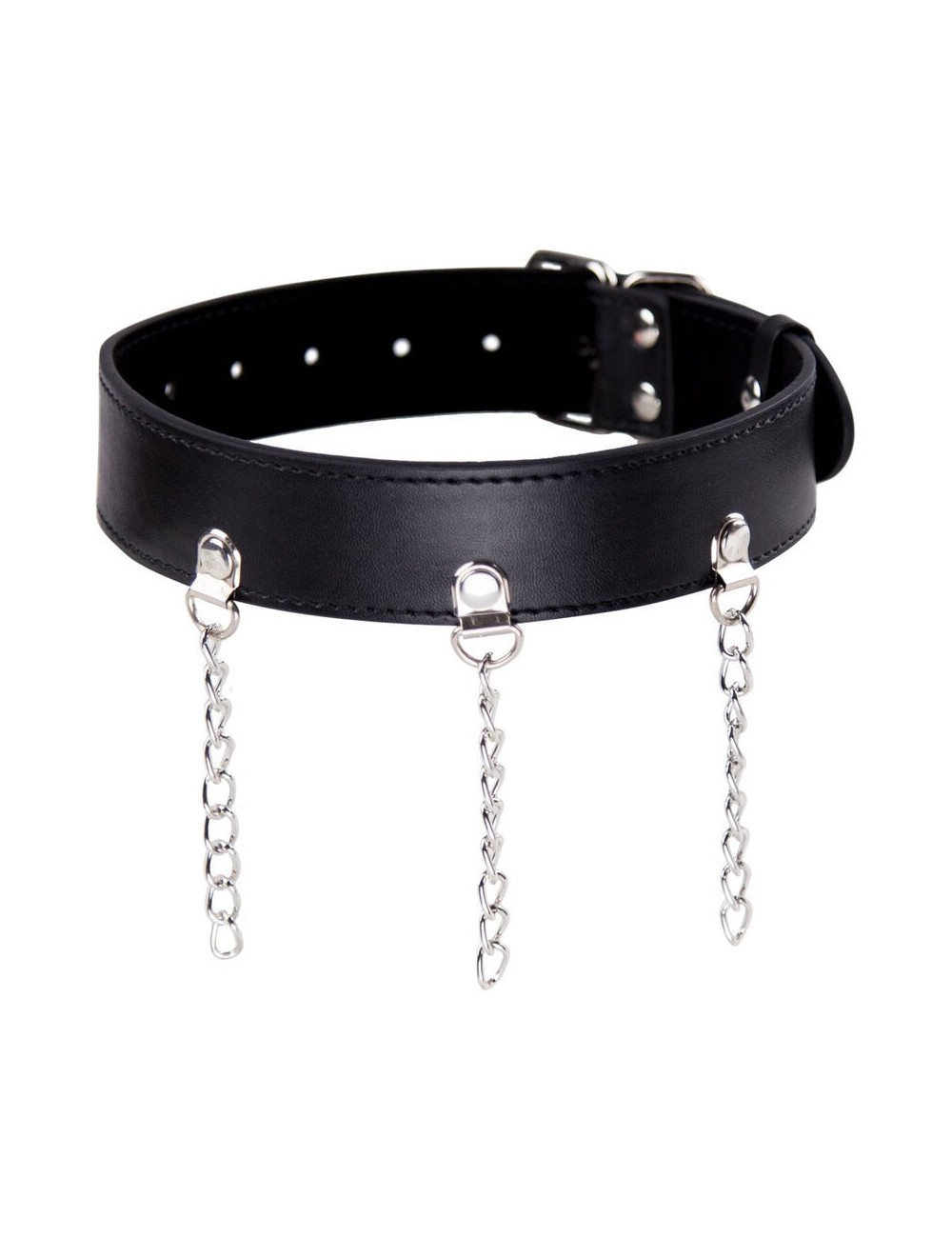 OHMAMA FETISH COLLAR WITH RINGS OHMAMA FETISH COLLAR WITH RINGS