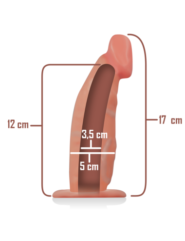 INTENSE - HOLLOW STRAP-ON EXTENDER 18 X 3.5 CM