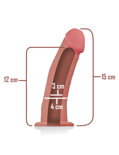 INTENSE - HOLLOW STRAP-ON EXTENDER 16 X 3 CM