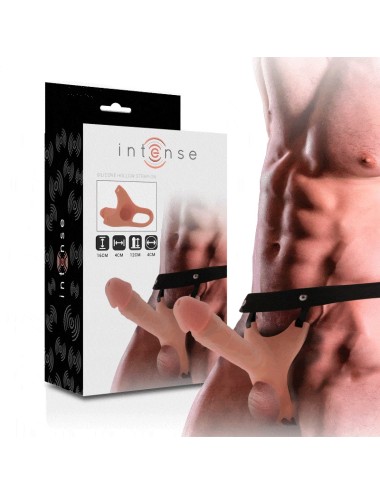 INTENSE - HOLLOW STRAP-ON SILICONE EXTENDER 16 X 3.5 CM