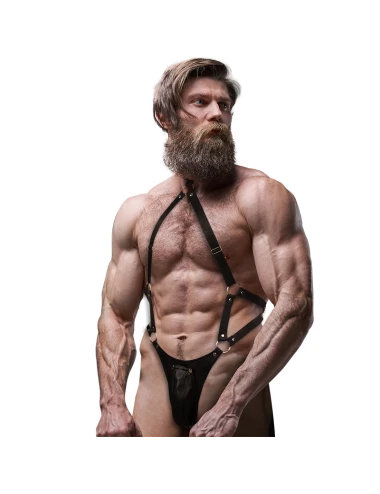 FETISH SUBMISSIVE ATTITUDE - ECO LEATHER JOCK STRAP HARNESS MEN