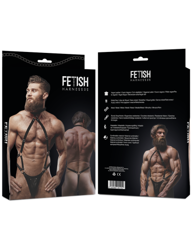 FETISH SUBMISSIVE ATTITUDE - ECO LEATHER JOCK STRAP HARNESS MEN