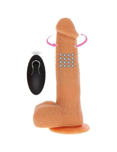 GET REAL - ROTATING BEADS VIBRATING DILDO SKIN