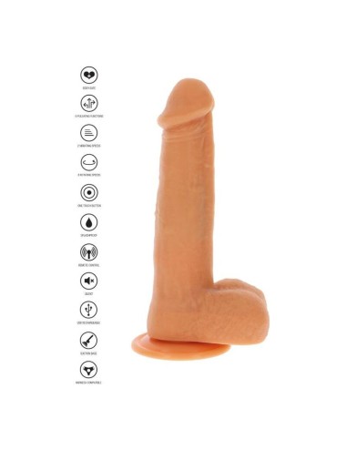 GET REAL - ROTATING BEADS VIBRATING DILDO SKIN