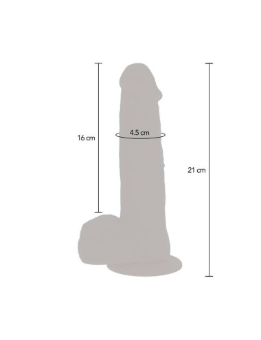 GET REAL - ROTATING BEADS VIBRATING DILDO SKIN