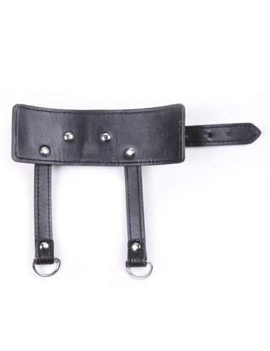 OHMAMA FETISH COCK RING WITH METAL LEASH CHAIN