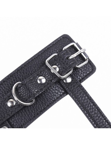 OHMAMA FETISH COCK RING WITH METAL LEASH CHAIN