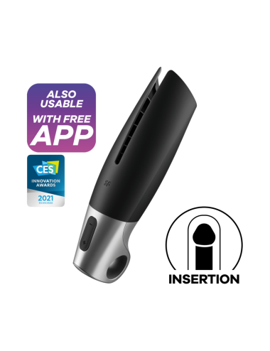 SATISFYER POWER MASTURBATOR - BLACK