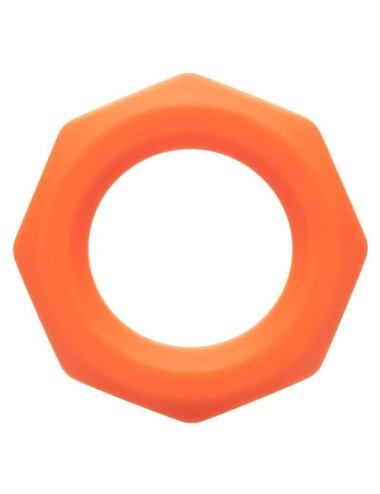 CALIFORNIA EXOTICS ALPHA SEXAGON RING ORANGE