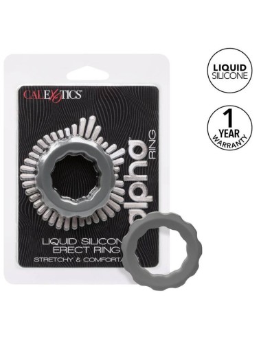 CALIFORNIA EXOTICS ALPHA ERECT RING GREY