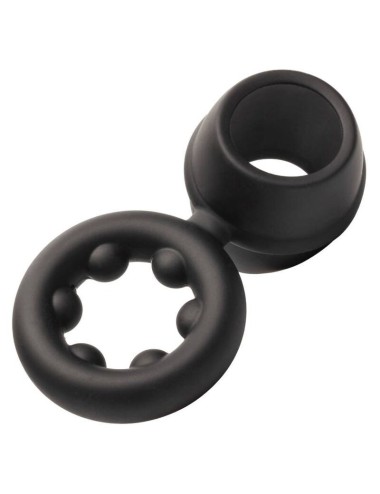 CALIFORNIA EXOTICS ALPHA DUAL MAGNUM RING BLACK