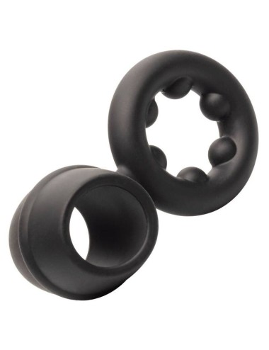 CALIFORNIA EXOTICS ALPHA DUAL MAGNUM RING BLACK