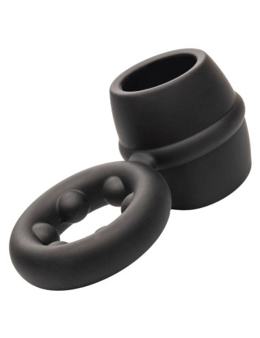 CALIFORNIA EXOTICS ALPHA DUAL MAGNUM RING BLACK