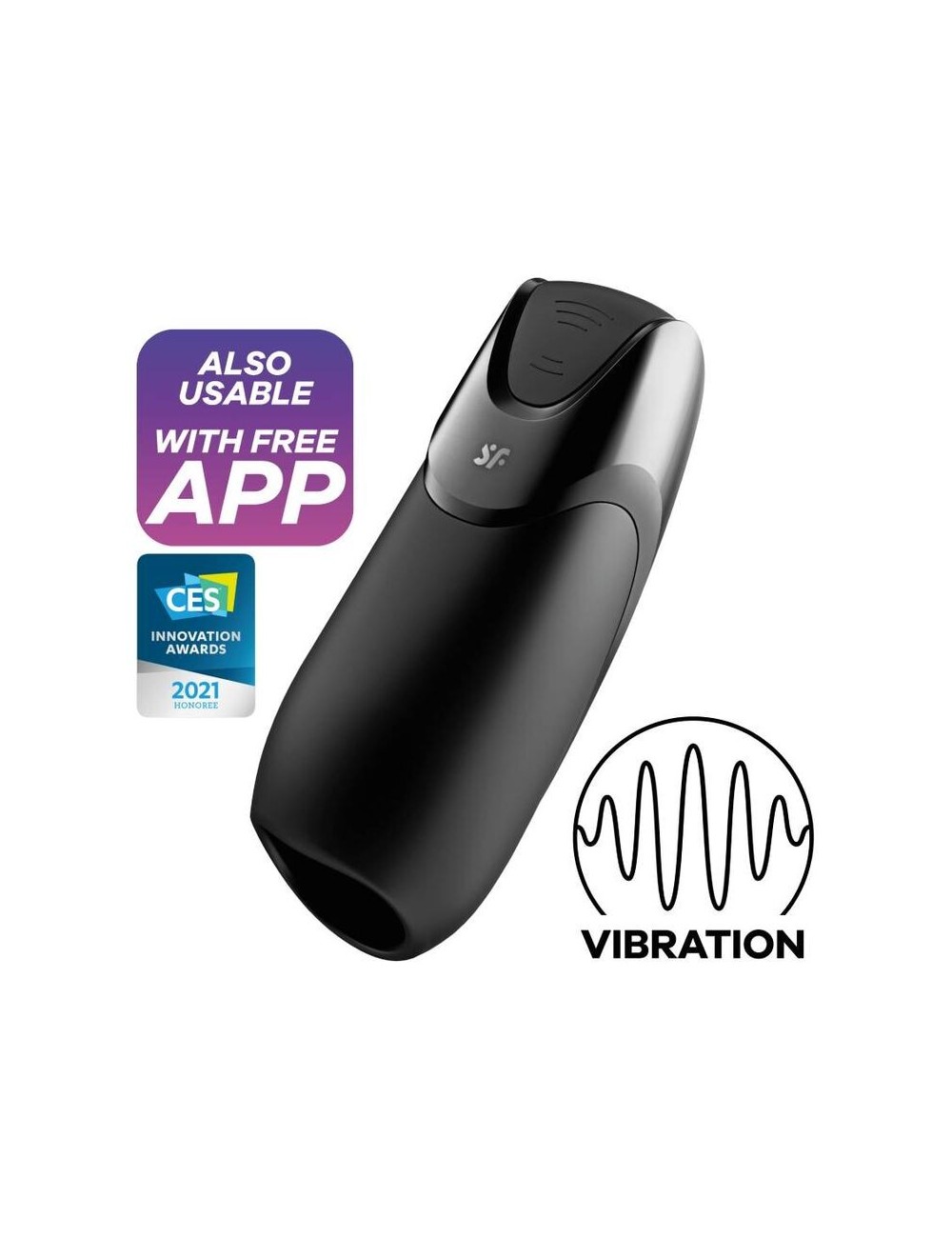 SATISFYER MEN VIBRATION+ - BLACK
