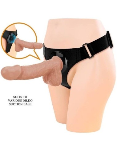 PRETTY LOVE - HARNESS BRIEFS UNIVERSAL HARNESS WITH DILDO JERRY 21.8 CM NATURAL