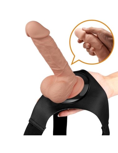 PRETTY LOVE - HARNESS BRIEFS UNIVERSAL HARNESS WITH DILDO JERRY 21.8 CM NATURAL