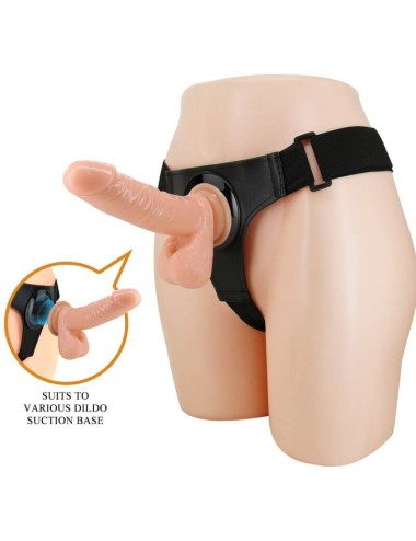 PRETTY LOVE - HARNESS BRIEFS UNIVERSAL HARNESS WITH DILDO TOM 20 CM NATURAL