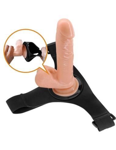 PRETTY LOVE - HARNESS BRIEFS UNIVERSAL HARNESS WITH DILDO TOM 20 CM NATURAL