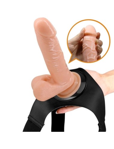 PRETTY LOVE - HARNESS BRIEFS UNIVERSAL HARNESS WITH DILDO TOM 20 CM NATURAL