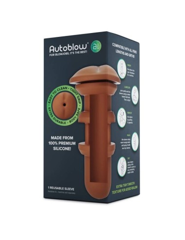 AUTOBLOW - AI ANUS SLEEVE BROWN