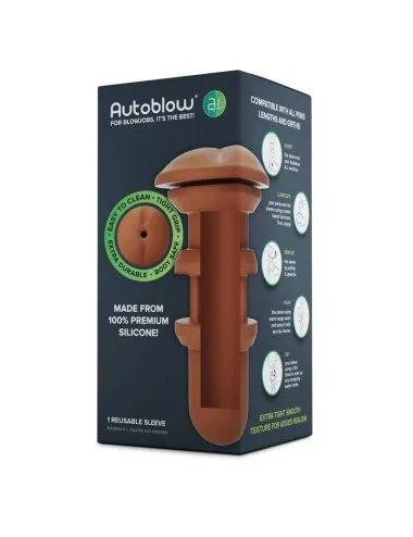 AUTOBLOW - AI ANUS SLEEVE BROWN