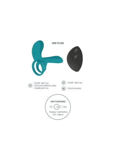 XOCOON - COUPLES VIBRATOR RING GREEN