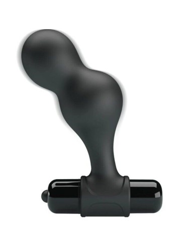 MR PLAY - SILICONE VIBRATING ANAL PLUG BLACK