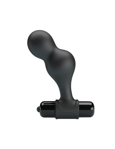 MR PLAY - SILICONE VIBRATING ANAL PLUG BLACK