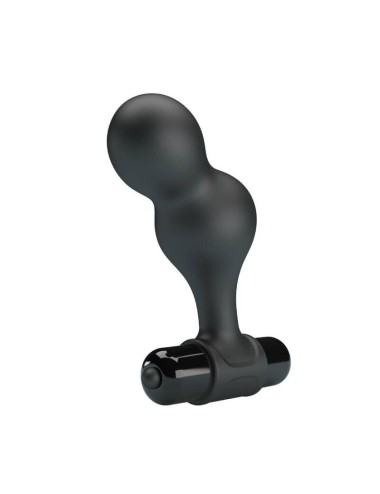 MR PLAY - SILICONE VIBRATING ANAL PLUG BLACK