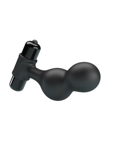 MR PLAY - SILICONE VIBRATING ANAL PLUG BLACK