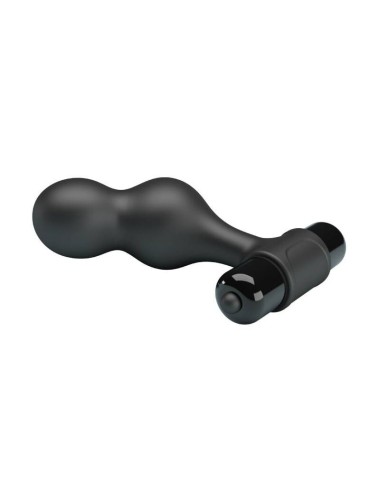 MR PLAY - SILICONE VIBRATING ANAL PLUG BLACK