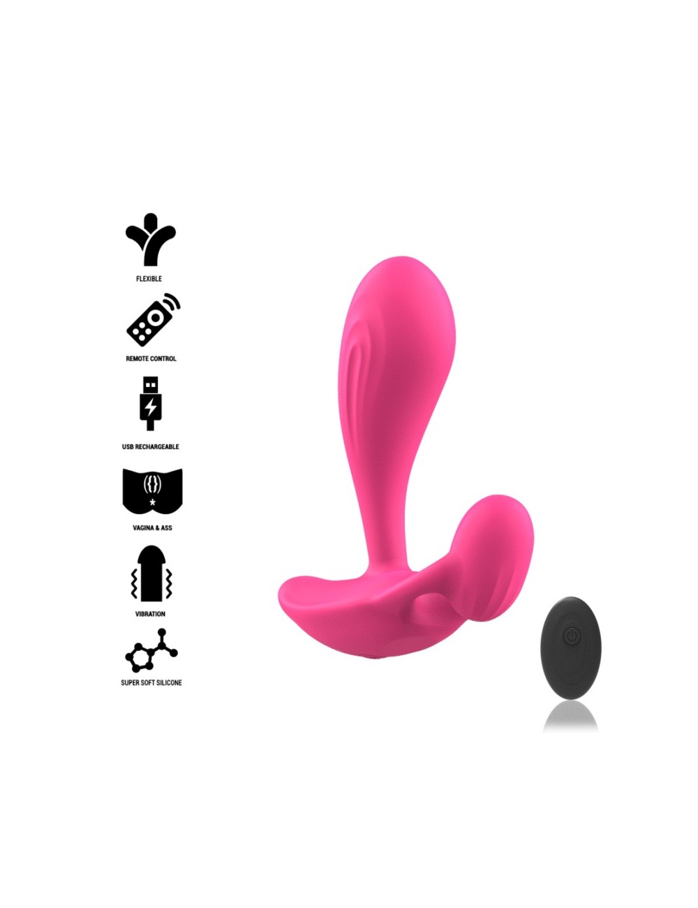 INTENSE - SHELLY ANAL PLUG REMOTE CONTROL PINK INTENSE - SHELLY ANAL PLUG REMOTE CONTROL PINK