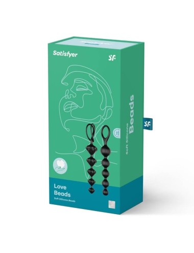SATISFYER LOVE BEADS - BLACK