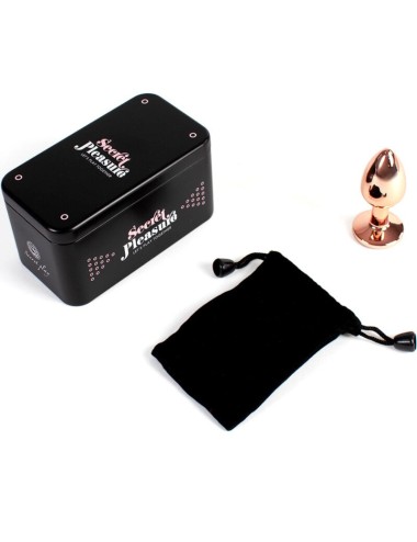 SECRET PLAY - METAL BUTT PLUG ROSE GOLD SMALL SIZE 7 CM