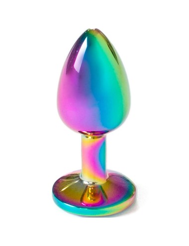 SECRET PLAY - METAL BUTT PLUG RAINBOW SMALL SIZE 7 CM