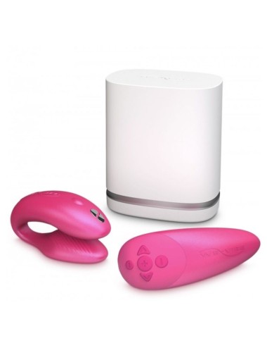 WE VIBE CHORUS COUPLES VIBRATOR WITH SQUEEZE CONTROL - PINK