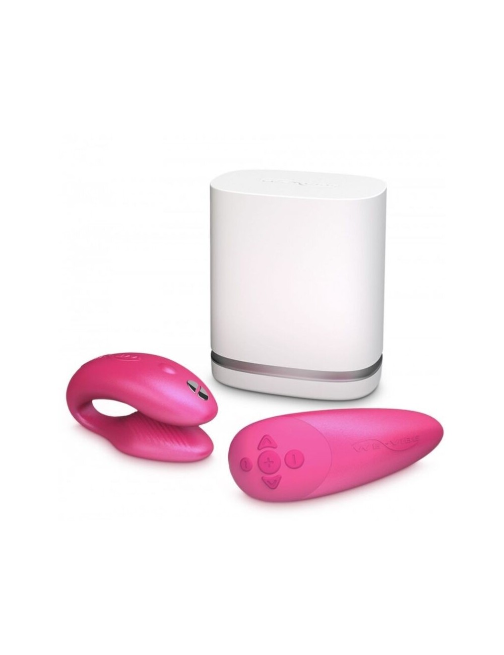 WE VIBE CHORUS COUPLES VIBRATOR WITH SQUEEZE CONTROL - PINK