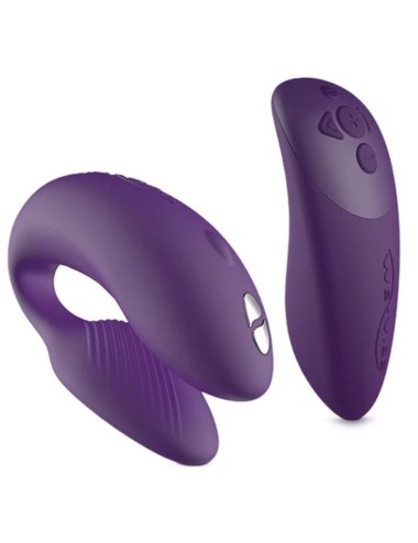 WE VIBE CHORUS COUPLES VIBRATOR WITH SQUEEZE CONTROL - PURPLE