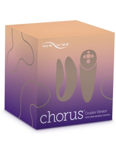 WE VIBE CHORUS COUPLES VIBRATOR WITH SQUEEZE CONTROL - PURPLE