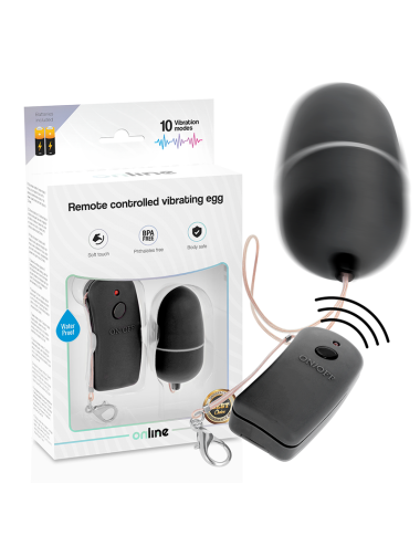 ONLINE REMOTE CONTROLLED VIBRATING EGG - BLACK